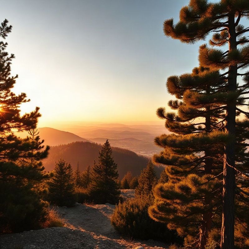 Pogled na Pohorje nad mariborsko dolino v zlati svetlobi